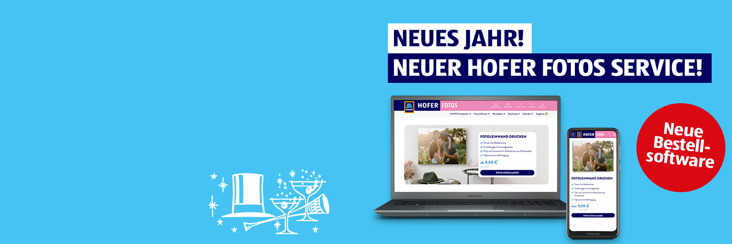 Neues Jahr! Neuer HOFER FOTOS Service!